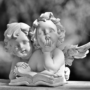 statue de deux anges