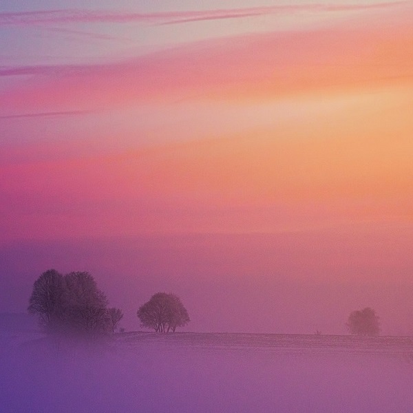 lever du soleil sur la campagne